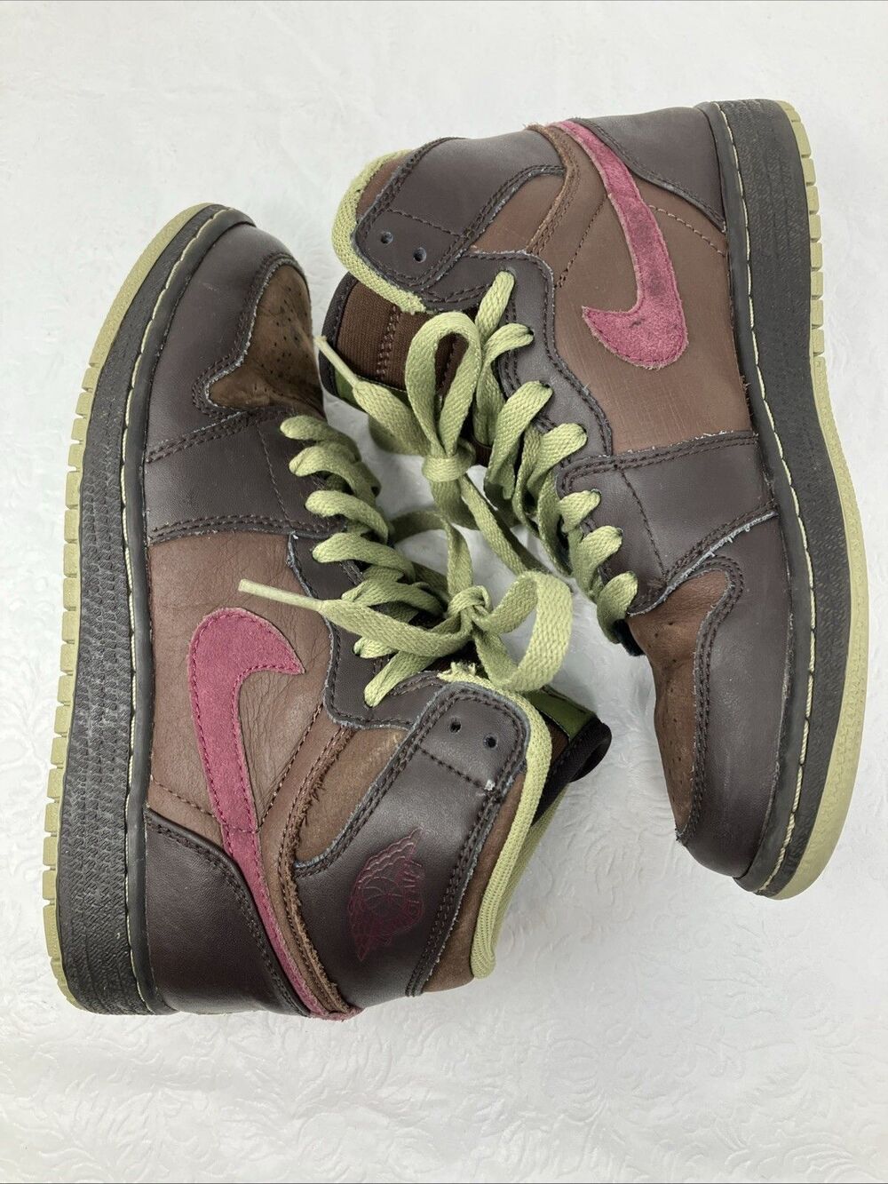 Nike Air Jordan 1 Retro Shoes Sneakers 332558-201 Chocolate Brown Sz 4 Youth 4Y